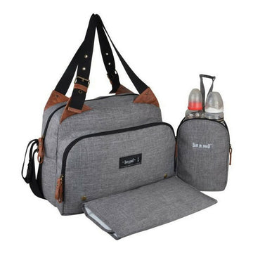 Diaper Changing Bag Baby on Board Grey Innovative and functional