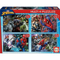 4-Puzzle Set Spiderman Educa 18102 380 Pieces