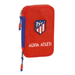 Double Pencil Case Atlético Madrid Red Navy Blue (28 Pieces)