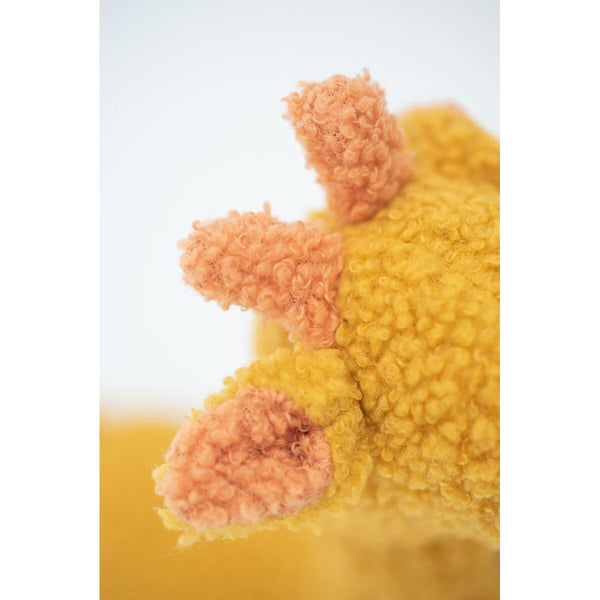 Fluffy toy Crochetts Bebe Yellow Dinosaur Giraffe 30 x 24 x 10 cm 2 Pieces