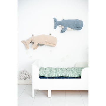 Fluffy toy Crochetts OCÉANO Blue Whale 29 x 84 x 14 cm 2 Pieces