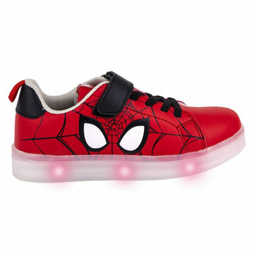 LED Trainers Spider-Man Velcro Red