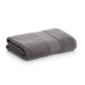 Bath towel Paduana Dark grey 100% cotton 100 x 150 cm