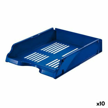 Classification tray Esselte A4 Blue polystyrene 26 x 7,6 x 33,6 cm (10 Units)