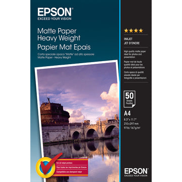 Matte Photographic Paper Epson 2357105 A4 50 Sheets (1 Unit)