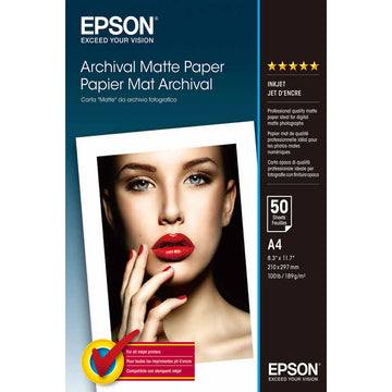 Matte Photographic Paper Epson C13S041342 A4 (1 Unit)