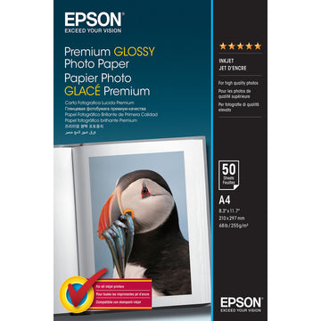 Glossy Photo Paper Epson Premium Glossy Photo Paper - A4 - 50 Hojas A4 50 Sheets (1 Unit)