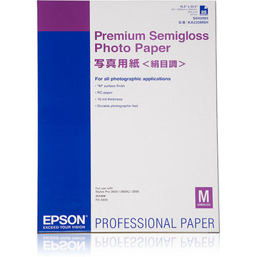 Ink and Photogrpahic Paper pack Epson Premium Semigloss Photo Paper, DIN A2, 250 g 25 Sheets (1 Unit)