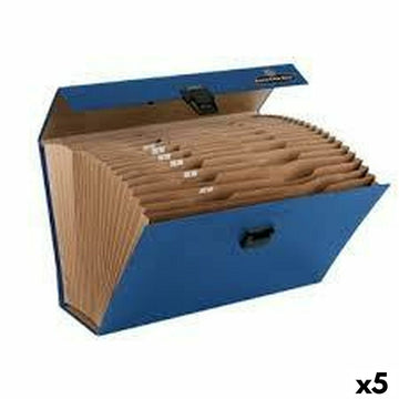 Organiser Folder Fellowes    Blue Accordeon 5 Units (25 x 36,2 x 12,4 cm)