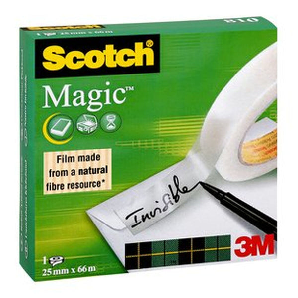 Adhesive Tape Scotch Magic 810 Transparent 25 mm x 66 m (9Units)