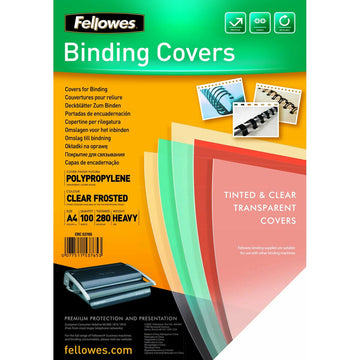 Binding covers Fellowes Futura Transparent A4 Plastic (100 Units)