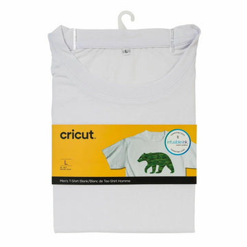 Customisable T-shirt for cutting plotter Cricut Men's White L