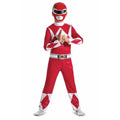 Costume for Children Power Rangers Mighty Morphin Red 2 Pieces