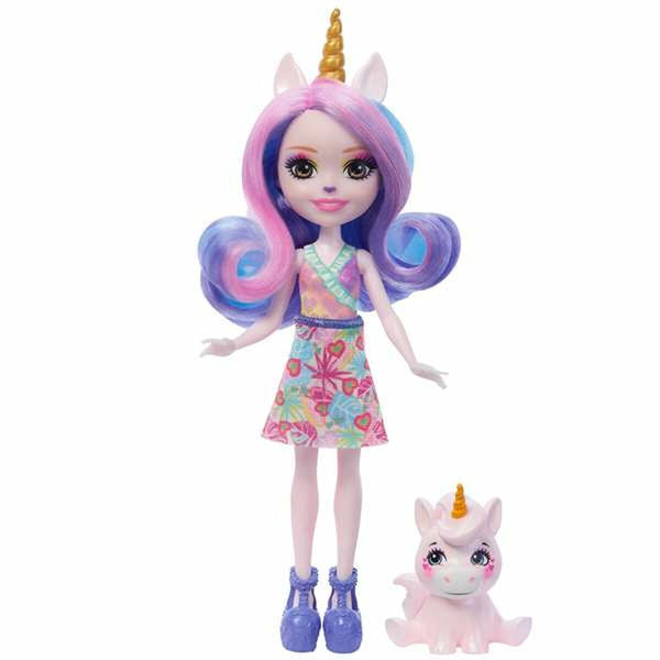 Doll Mattel Enchantimals Sunshine Island 15 cm Unicorn Pet