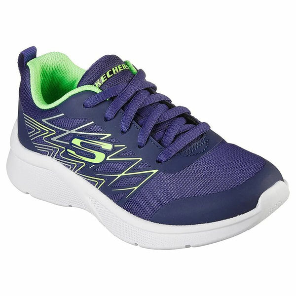 Sports Shoes for Kids Skechers Microspec Quick Sprint Navy Blue