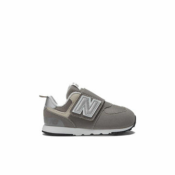 Sports Shoes for Kids New Balance 574 NEW-B Hook Loop Grey