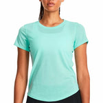 Women’s Short Sleeve T-Shirt Under Armour Streaker Ss Aquamarine