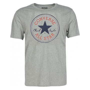 Child's Short Sleeve T-Shirt Converse CHUCK PATCH SHORT Grey