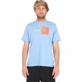 Men’s Short Sleeve T-Shirt Hurley Halfer Gradient UPF Blue