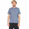 Men’s Short Sleeve T-Shirt Hurley One Only Slashed UPF Blue