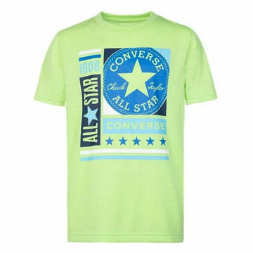 Child's Short Sleeve T-Shirt Converse Renew GFX Green