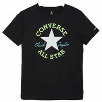 Child's Short Sleeve T-Shirt Converse Dissected Chuck Patch Dial Up Black