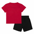 Children's Sports Outfit Converse Core Tee Ft Short Black Magenta Babies