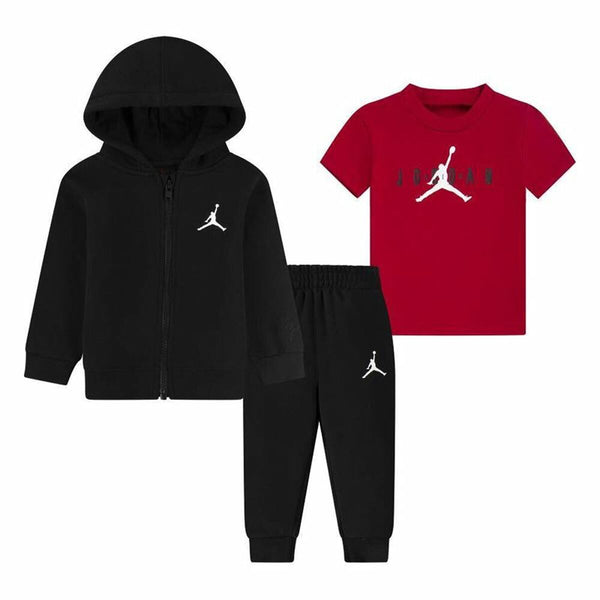 Sports Outfit for Baby Jordan Essentials Fleeze Box Black Red