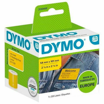 Roll of Labels Dymo 2133400 Yellow Black/Yellow