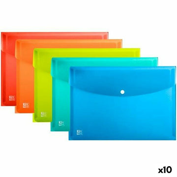 Document Folder Oxford Urban Multicolour A3 polypropylene Clasp (10 Units)