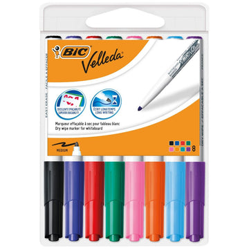 Whiteboard marker Bic 1199001748 polystyrene 8 Pieces (8 Pieces)