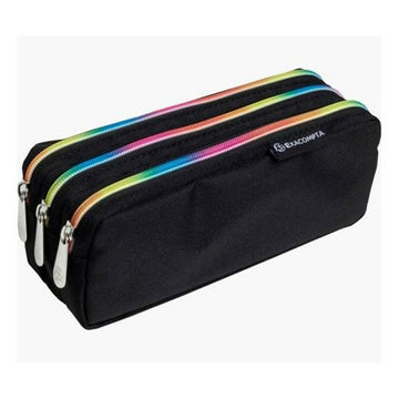 Triple Carry-all Exacompta Rainbow Black 22,5 x 8 x 10 cm