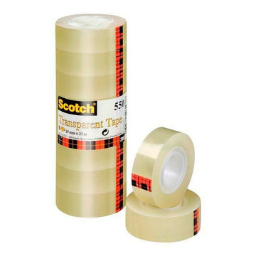 Adhesive Tape Scotch Transparent (19 x 33 mm) (8 Units)