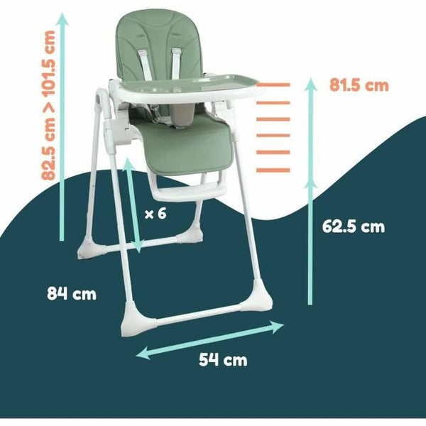 Child's Chair Looping Green