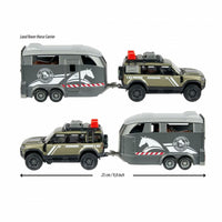 Playset Majorette Land Rover + Remorque cheval