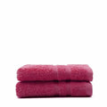 Towel set TODAY Pink Cotton (2 Units) (50 x 100 cm)