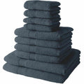 Towel set TODAY Azul Océano 10 Units