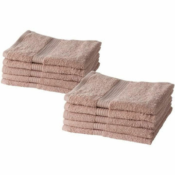 Towels Set TODAY Essential Pink 50 x 90 cm (10 Units)