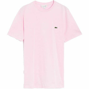 Men’s Short Sleeve T-Shirt Lacoste Cotton Pink Men