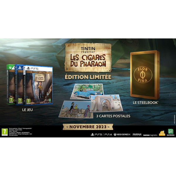 PlayStation 4 Video Game Microids Tintin Reporter: Les Cigares du Pharaoh Limited Edition (FR)