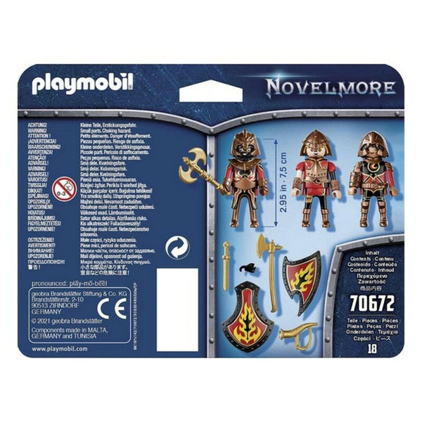 Set of Figures Novelmore Fire Knigths Playmobil 70672 (18 pcs)
