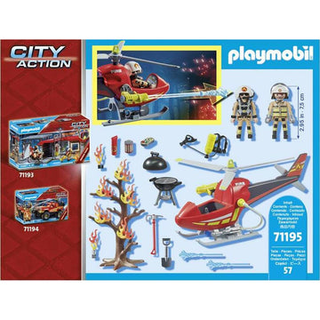 Vehicle Playset Playmobil Helicopter 57 Pieces