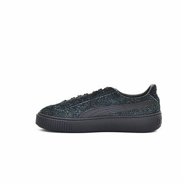 Sports Trainers for Women Puma Suede Platform Eletal Black