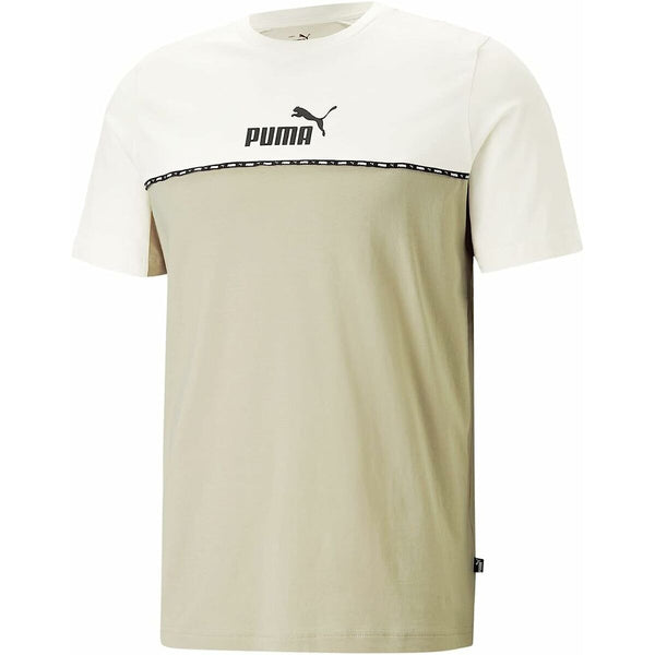 T-shirt Puma Ess Block X Tape Beige Men