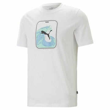 T-shirt Puma Graphics Wave White Men