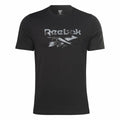 Men’s Short Sleeve T-Shirt Reebok Indentity Modern Camo Black Camouflage