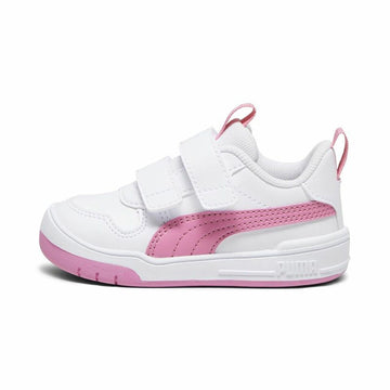 Sports Shoes for Kids Puma Multiflex Sl V White Pink