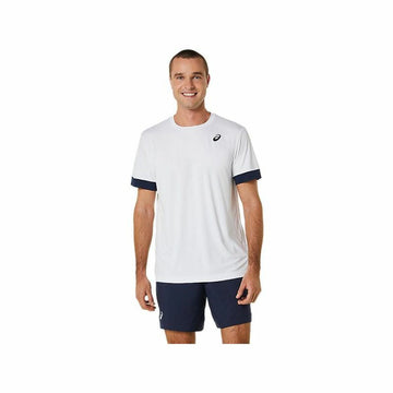 Short-sleeve Sports T-shirt Asics Court White Tennis