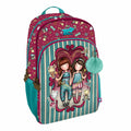 School Bag Gorjuss Fireworks Maroon 29 x 45 x 17 cm