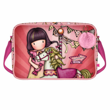 School Satchel Gorjuss Carousel Salmon (35 x 26.5 x 10.5 cm)